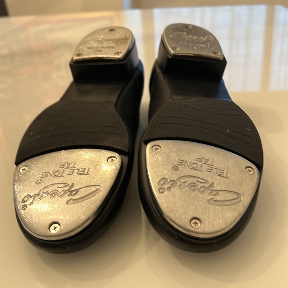 Capezio black leather Mary Jane tap shoes - Picture 8 of 9